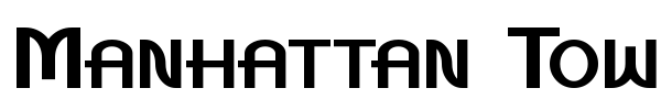 Manhattan Tower font preview
